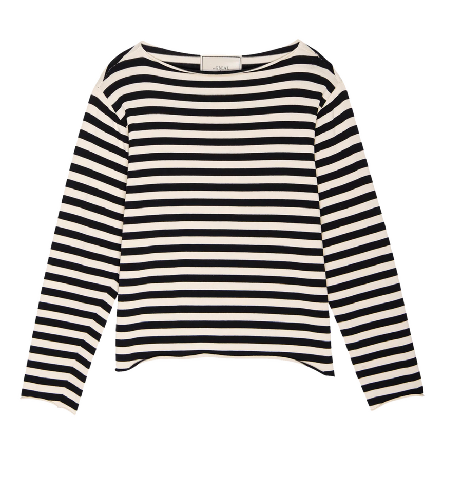The Great Sailor Sweater- Black Stripe