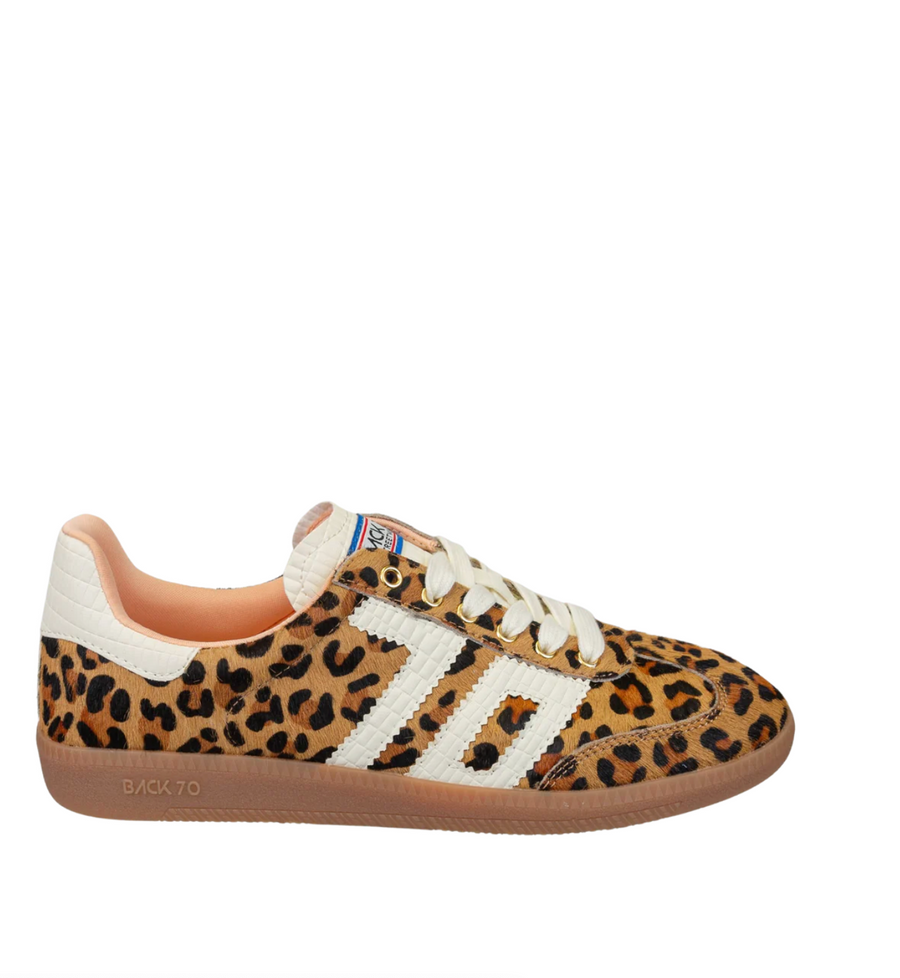 Back 70 Cloud Leopard Sneakers - Camel