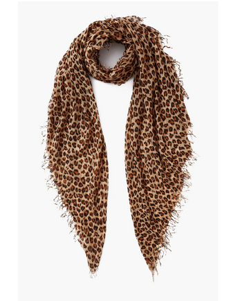 Cashmere And Silk Scarf - Roasted Pecan