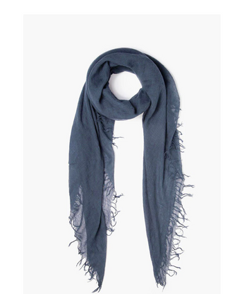 Cashmere And Silk Scarf - Indigo