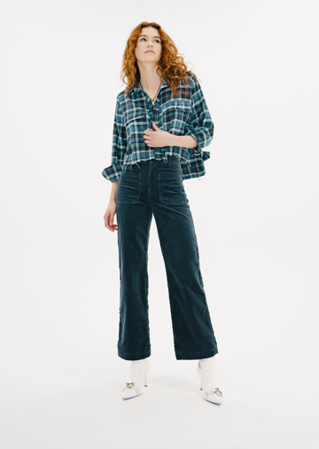 ASKK NY Crosby Flannel - Slate Plaid