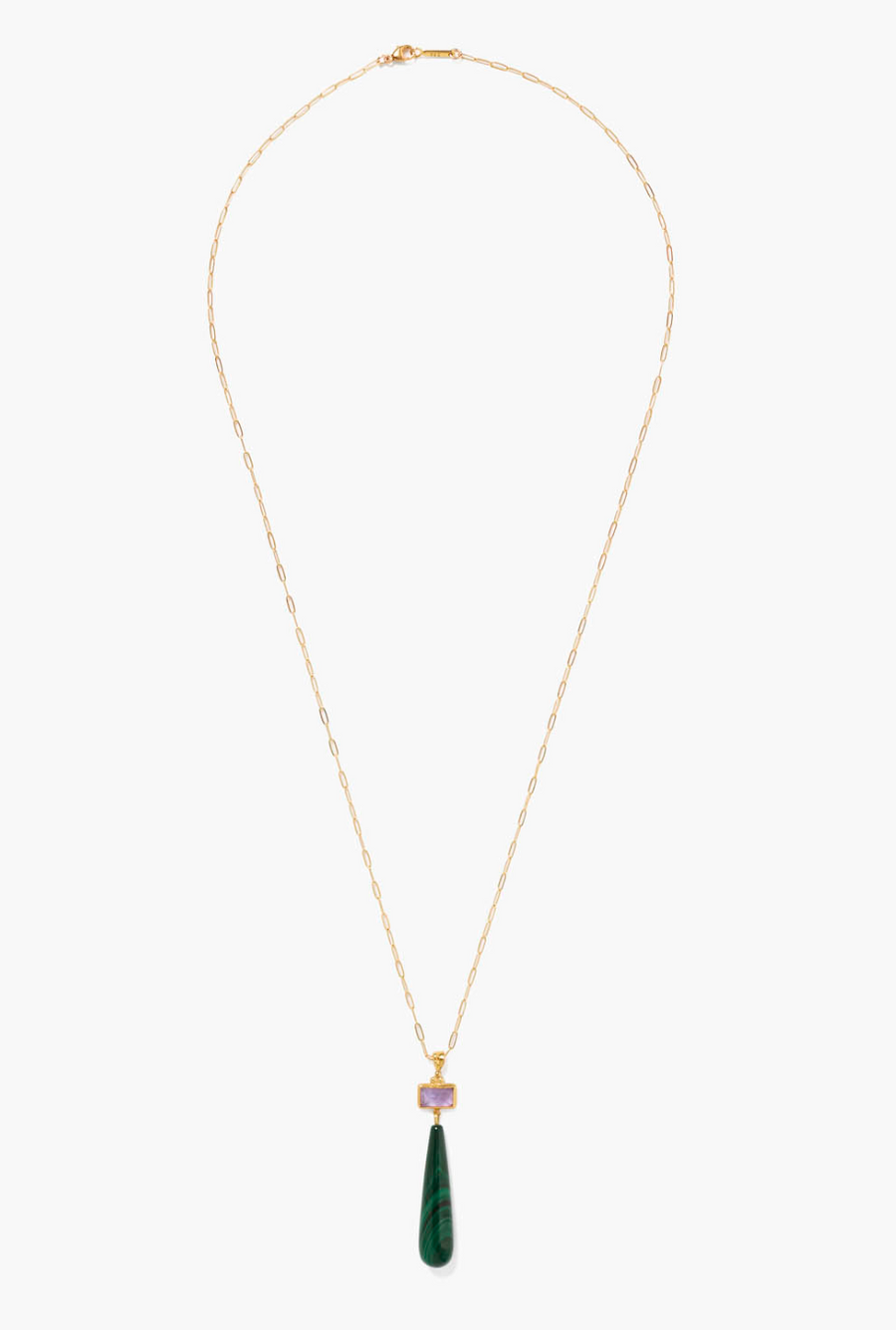 Chan Luu Teardrop Necklace - Green Malachite