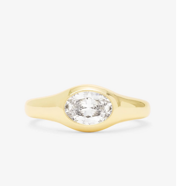 Melinda Maria She's A Boss Signet Ring - Gold