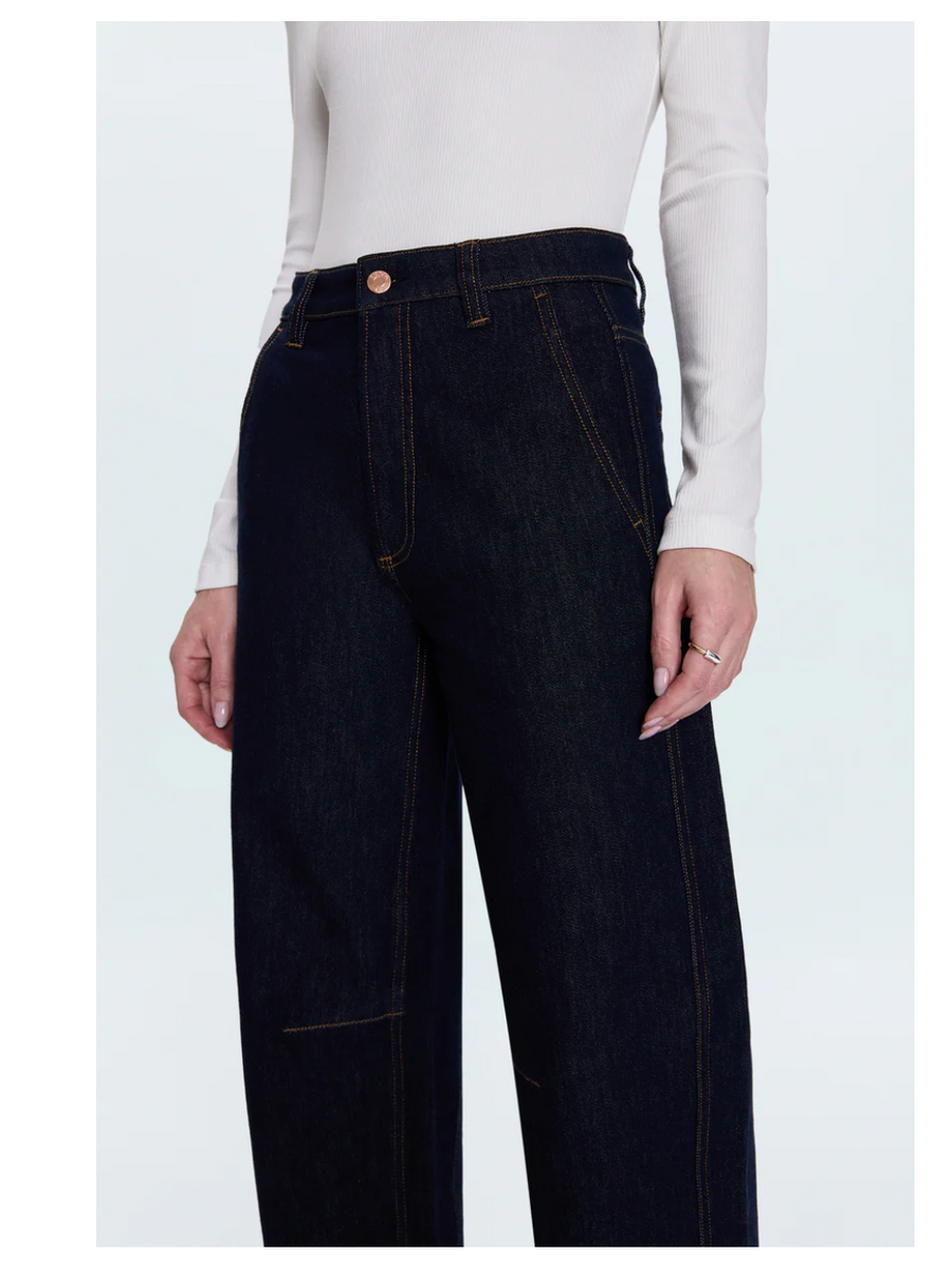 Pistola Beau Seamed Crescent Jean - Nightfall