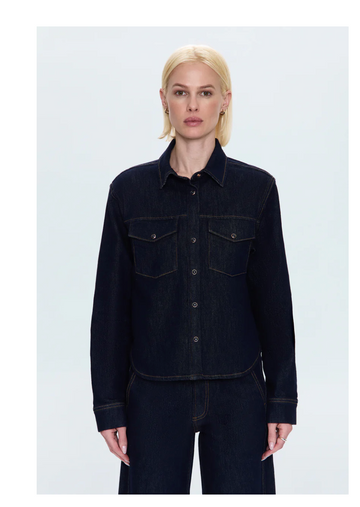 Pistola Thea Shrunken Rinse Shirt - Nightfall