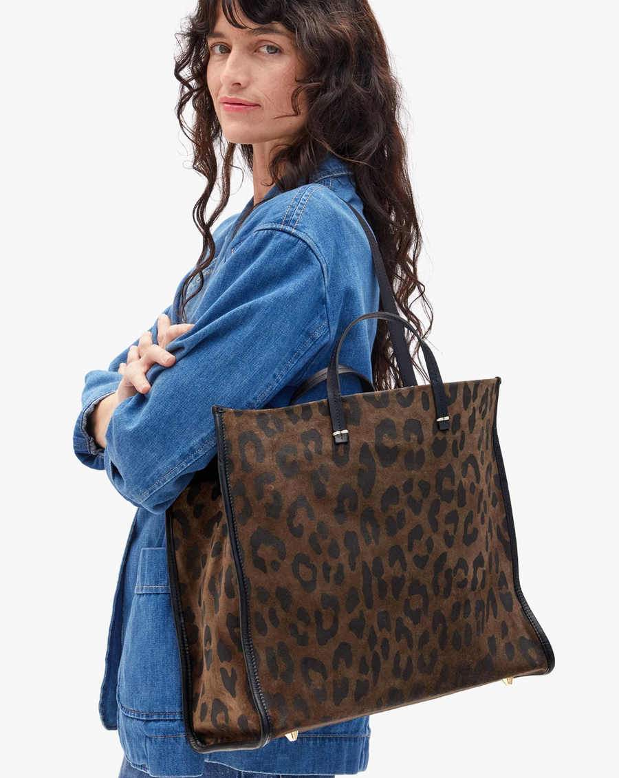 Clare V. Simple Tote- Cocoa Pablo Cat