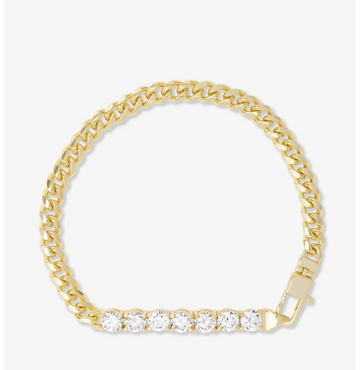 Melinda Maria Baby Julian Loves Diamonds Bracelet - Gold