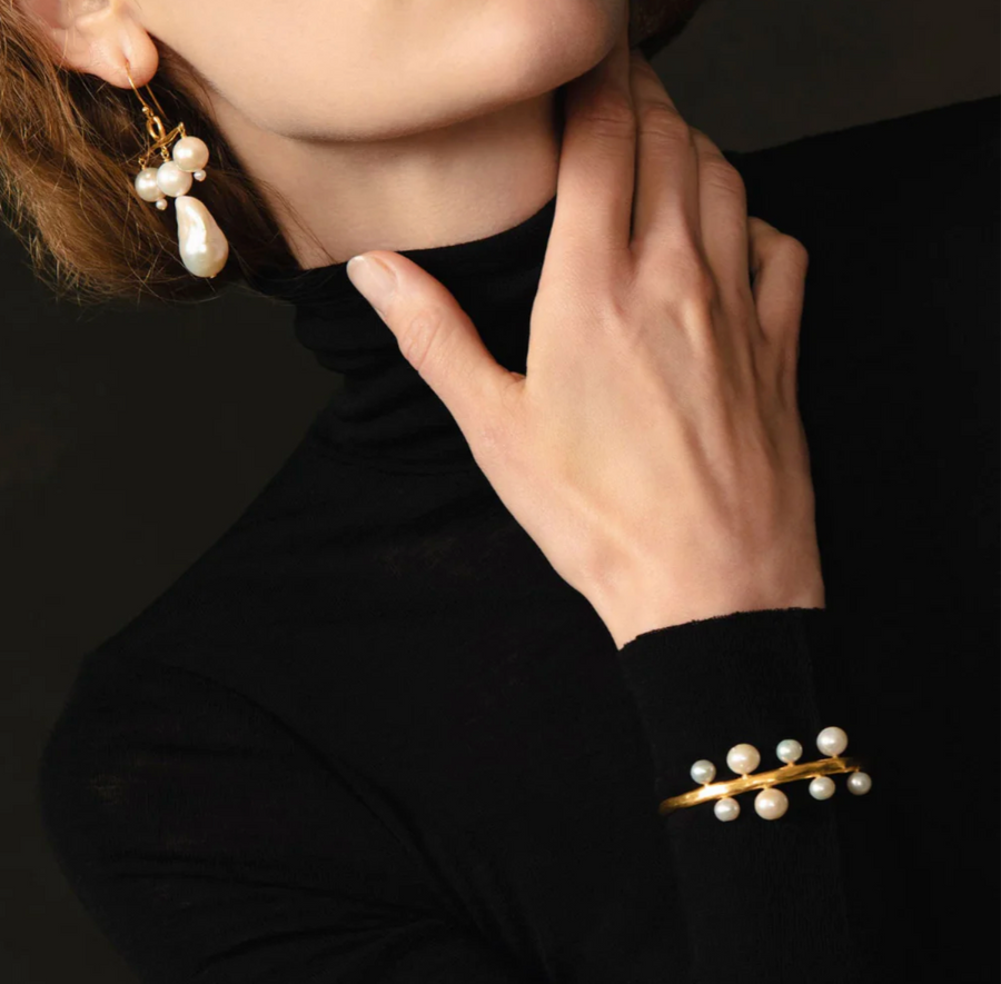 Chan Luu Soleil Cuff - White Pearl