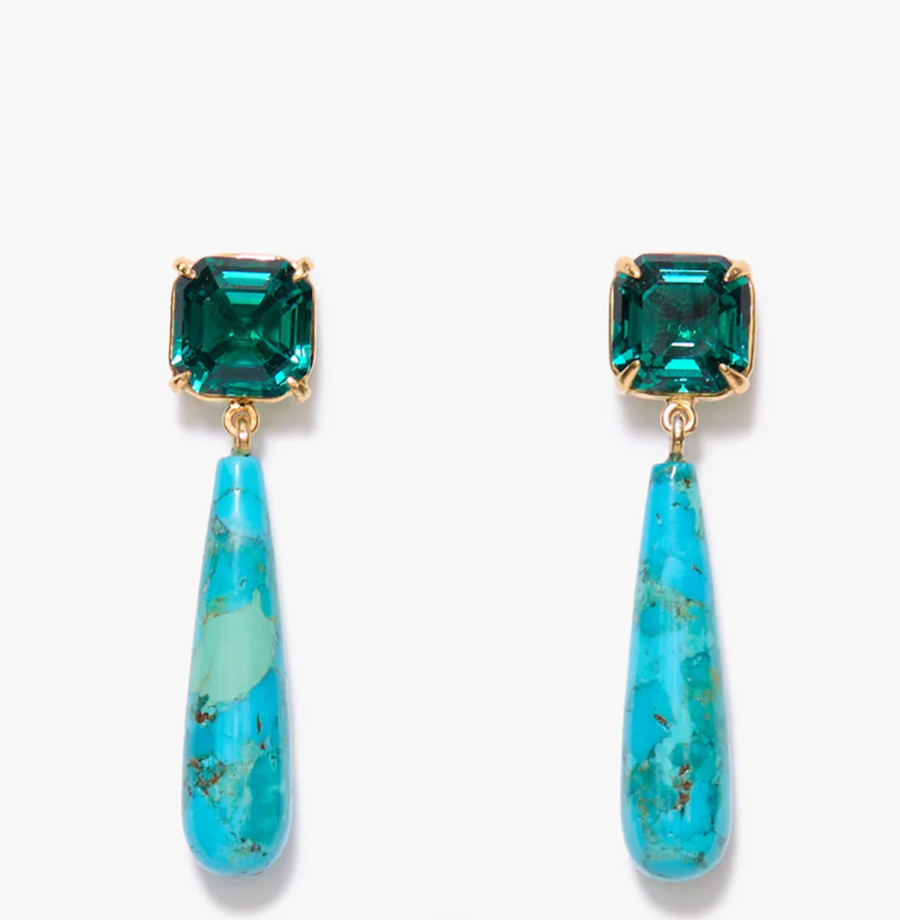 Chan Luu Terra Drop Earrings - Turquoise