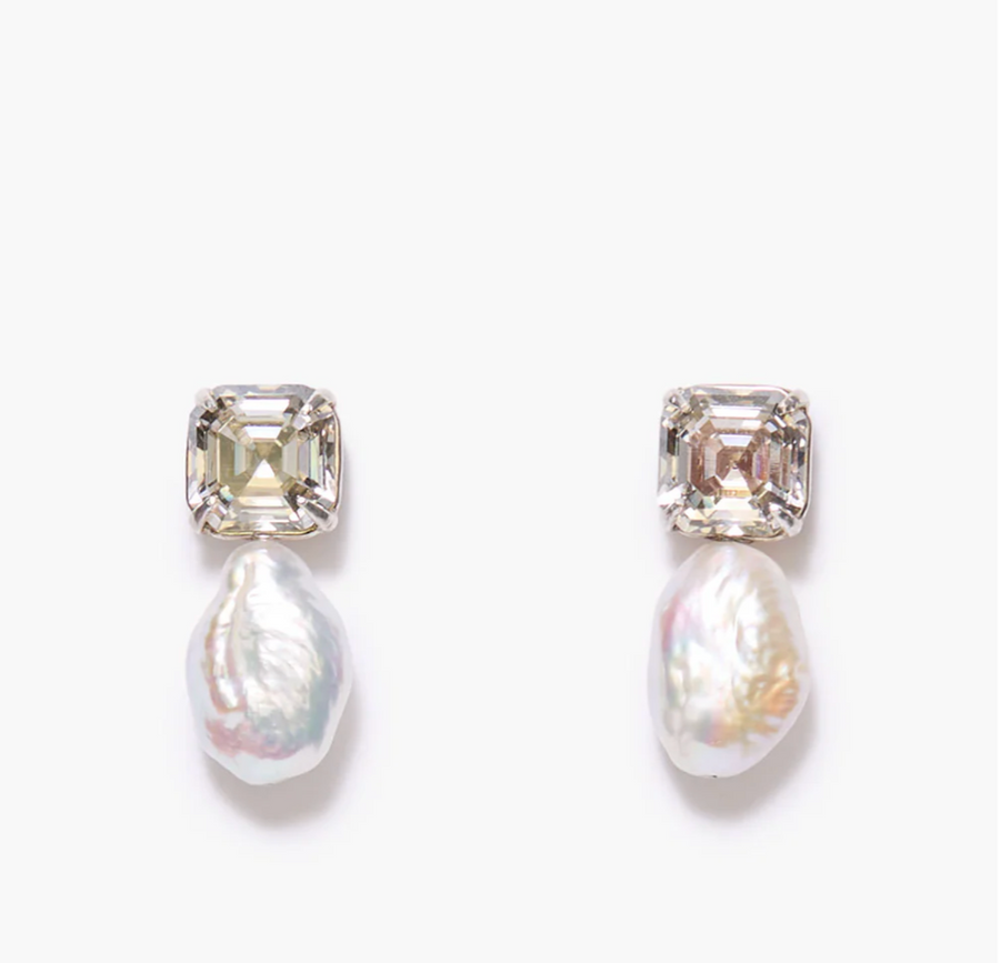 Chan Luu Josephine Earrings - White Pearl