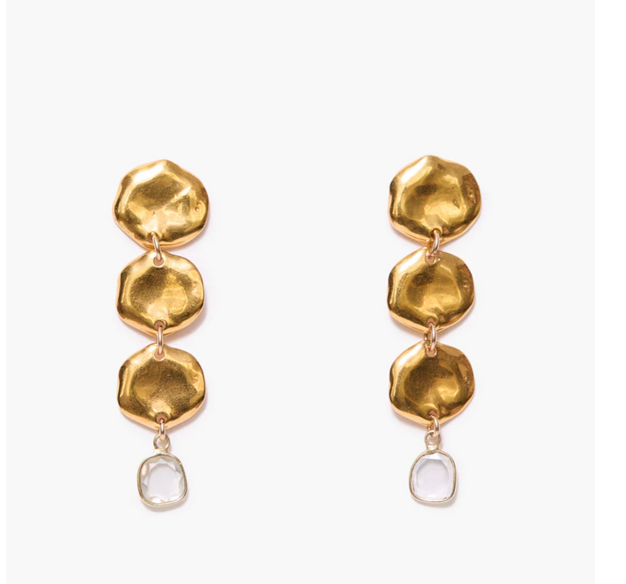 Chan Luu Mirage Coin Earrings - Yellow Gold