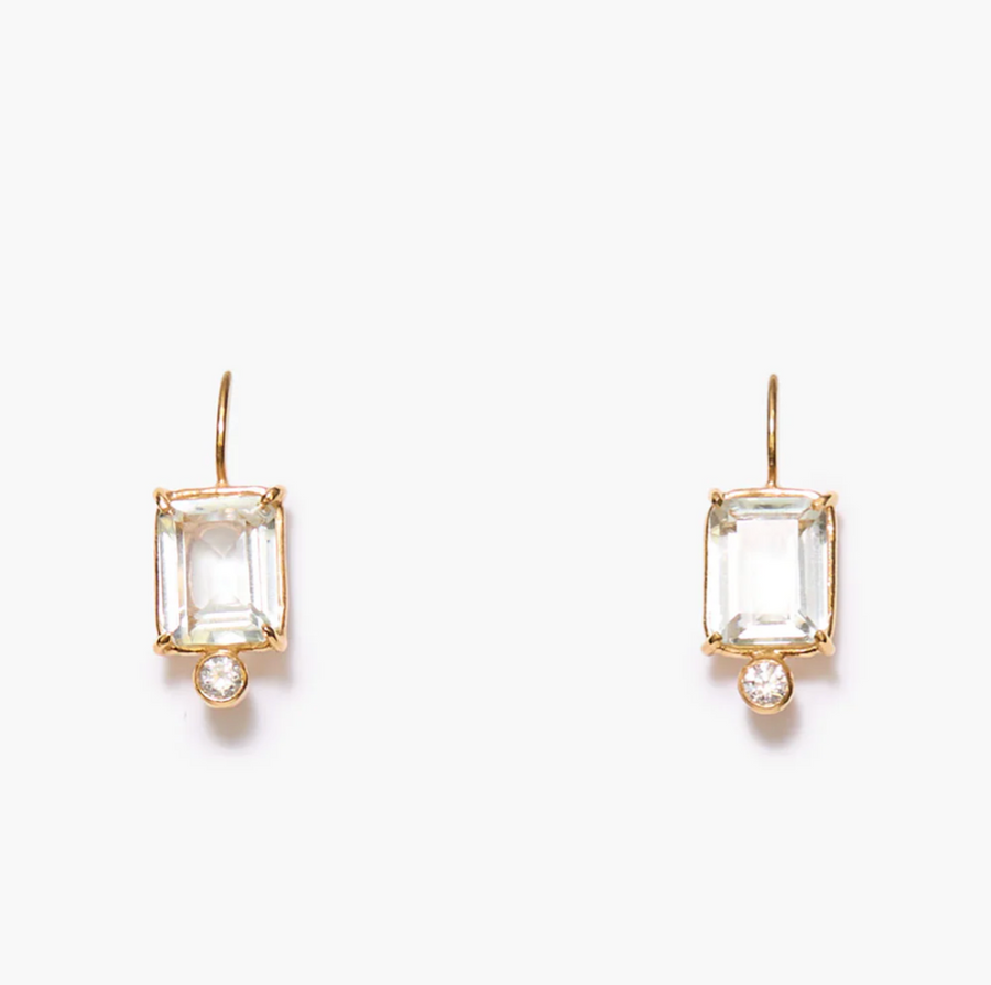 Chan Luu Chapel Earrings - Green Amethyst