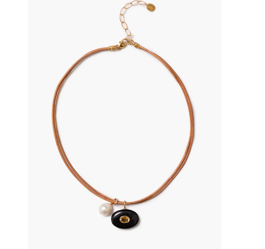 Chan Luu Seed Cord Necklace - Onyx