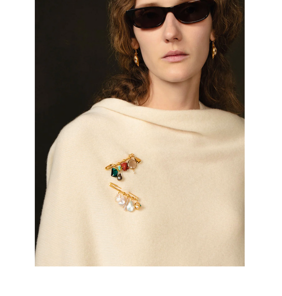 Chan Luu Elephant Brooch - Multi