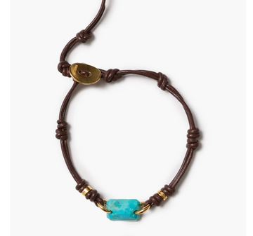 Chan Luu Mesa Single Wrap Bracelet - Turquoise