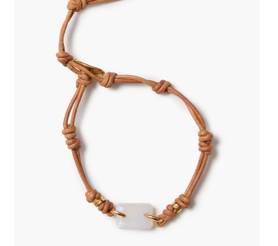 Chan Luu Mesa SIngle Wrap Bracelet - Moonstone