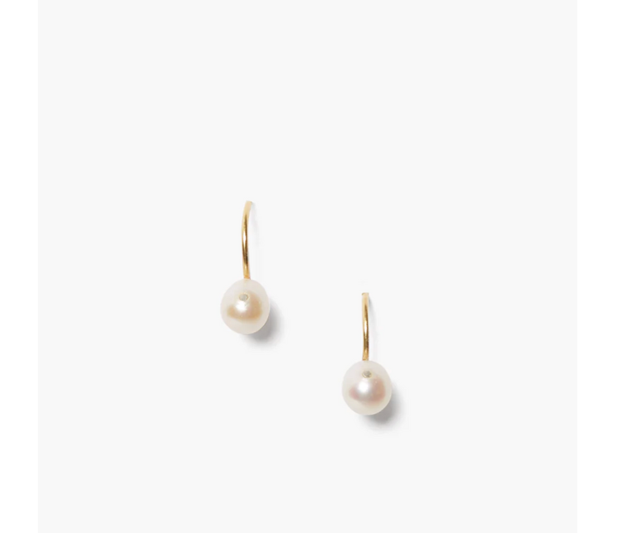 Chan Luu Diem Drop Mini Pearl Earrings - Gold