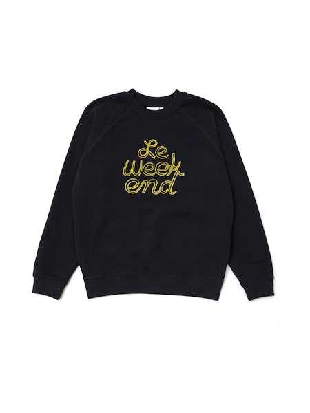 Sweatshirt - Black/Marigold