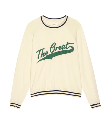 Varsity Sweatshirt - Washed White