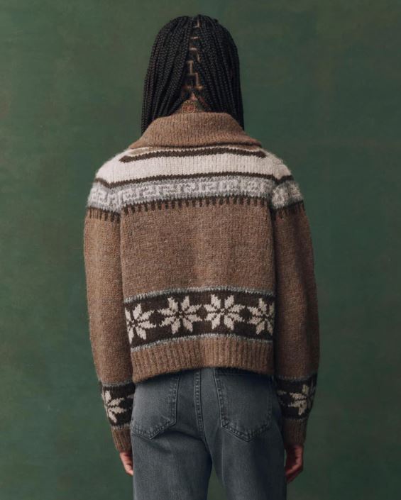 The Great The Nordic Scholar Cardigan - Hickory Fair Isle