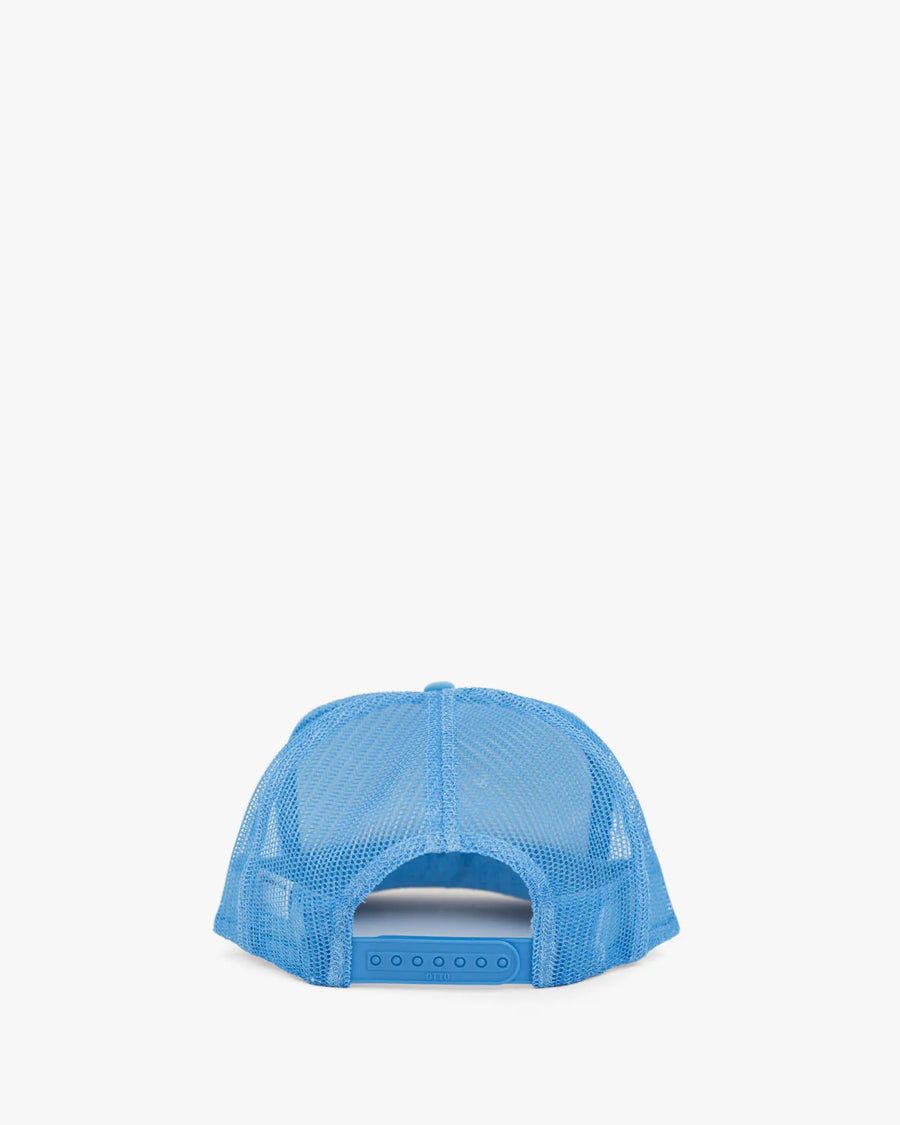 Clare V Liberez Les Sardines Trucker Hat - Sky Blue/Cream