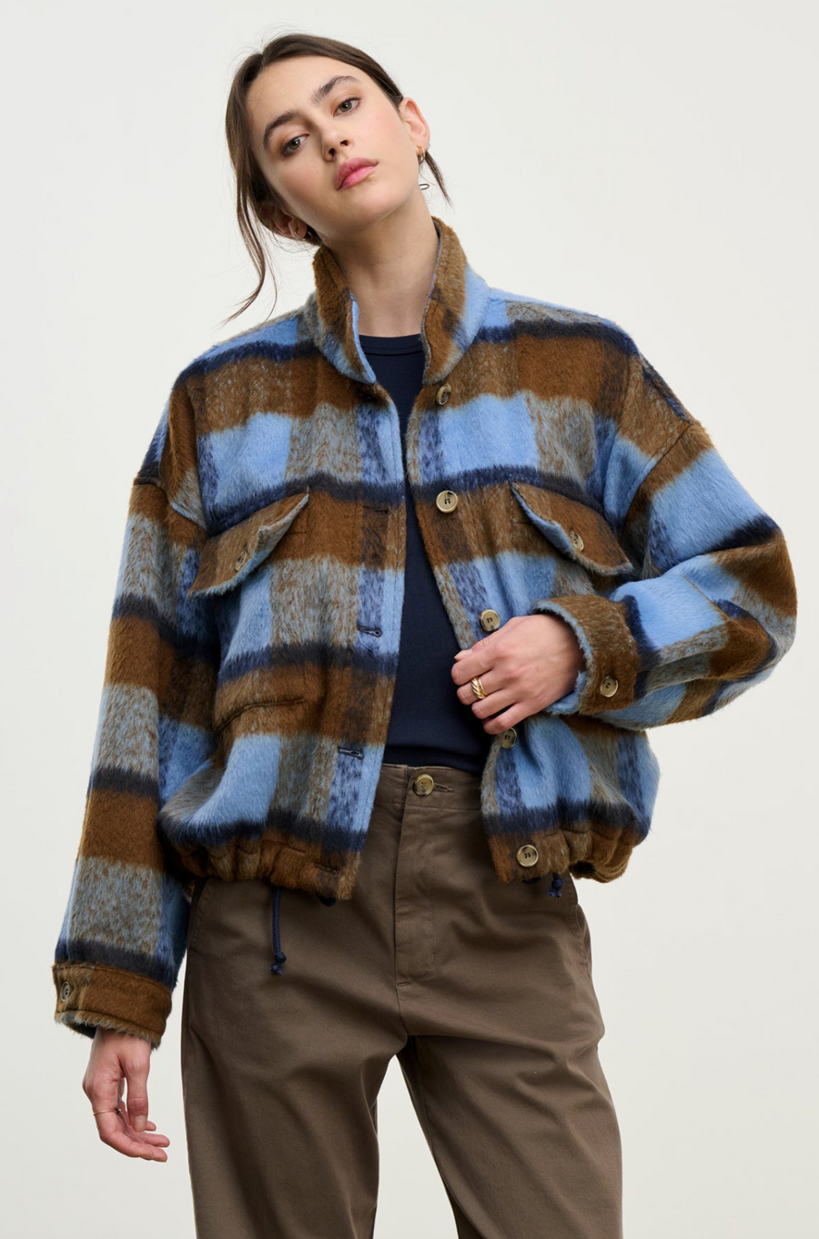 Velvet Aubrey Jacket - Plaid