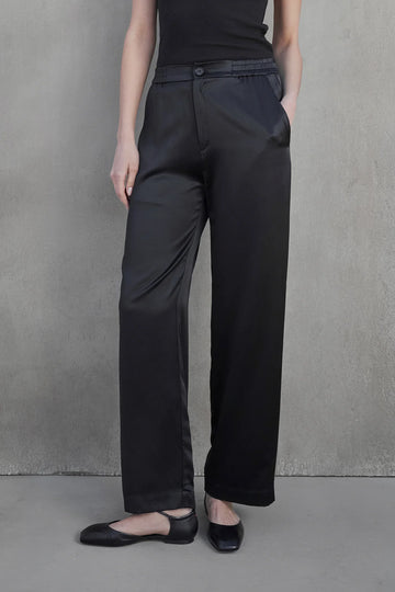 Modesto Silk Pant - Black