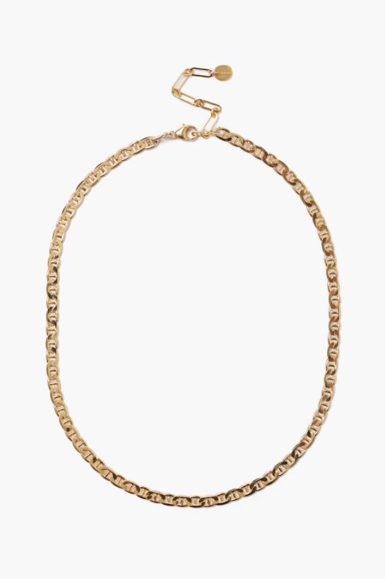 Thick Anchor Chain Layering Necklace - Gold